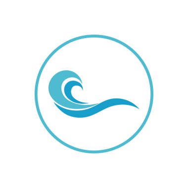 water wave,wave beach vector illustration design logo template