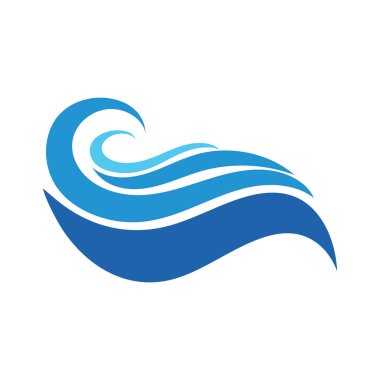 water wave,wave beach vector illustration design logo template