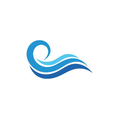 water wave,wave beach vector illustration design logo template