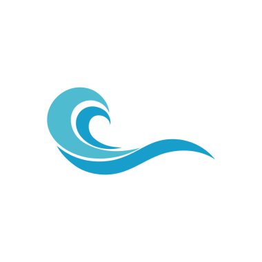 water wave,wave beach vector illustration design logo template