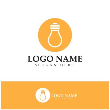 lamp logo design icon vector 