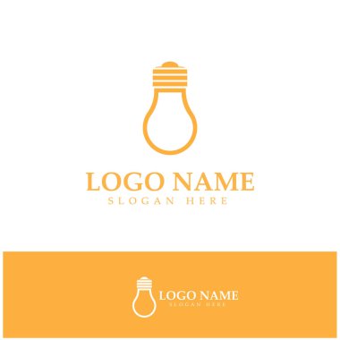 lamp logo design icon vector 