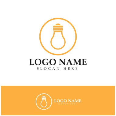 lamp logo design icon vector 