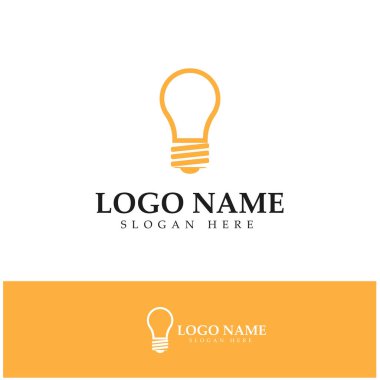lamp logo design icon vector 