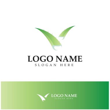 aloe vera logo design icon vector