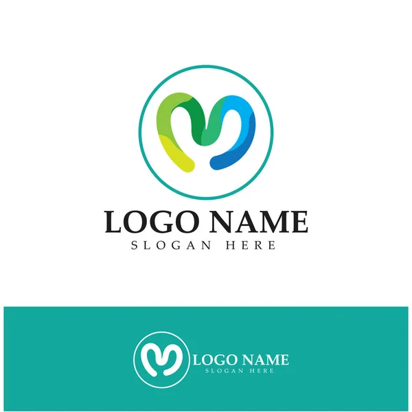 Letter Logo Sjabloon Vector Illustratie Ontwerp — Stockvector