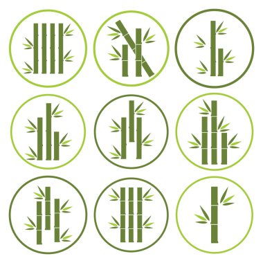 Bambu Logo Şablonu vektör çizimi tasarımı