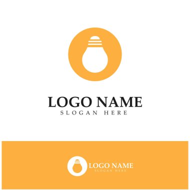 lamp logo design icon vector 