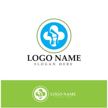 bone care healt logo symbol abstract design vector