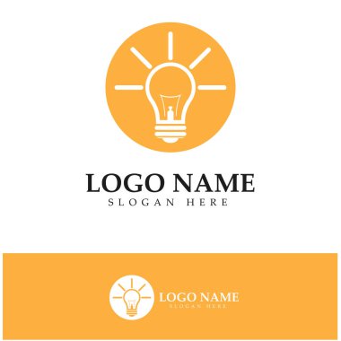 lamp logo design icon vector 