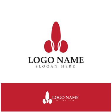 reproductive organs Men penis care logo design icon vector