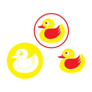 DUCK LOGO DESIGN ICON VECTOR