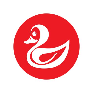 DUCK LOGO DESIGN ICON VECTOR