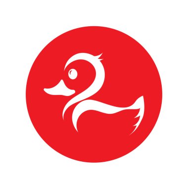 DUCK LOGO DESIGN ICON VECTOR
