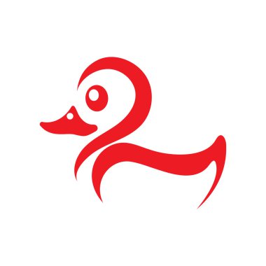 DUCK LOGO DESIGN ICON VECTOR