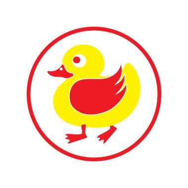 DUCK LOGO DESIGN ICON VECTOR