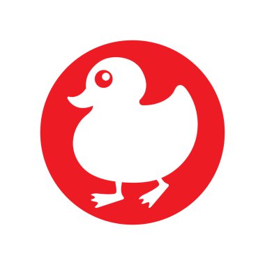 DUCK LOGO DESIGN ICON VECTOR