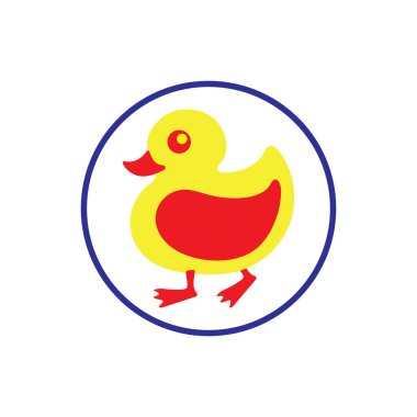 DUCK LOGO DESIGN ICON VECTOR