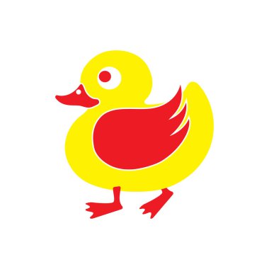 DUCK LOGO DESIGN ICON VECTOR