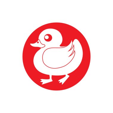 DUCK LOGO DESIGN ICON VECTOR