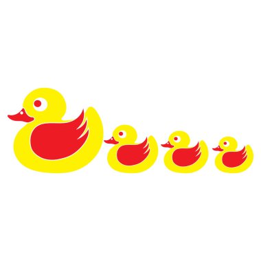 DUCK LOGO DESIGN ICON VECTOR