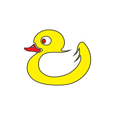 DUCK LOGO DESIGN ICON VECTOR