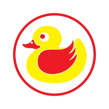 DUCK LOGO DESIGN ICON VECTOR