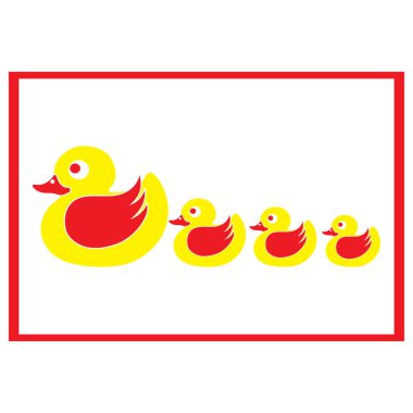 DUCK LOGO DESIGN ICON VECTOR