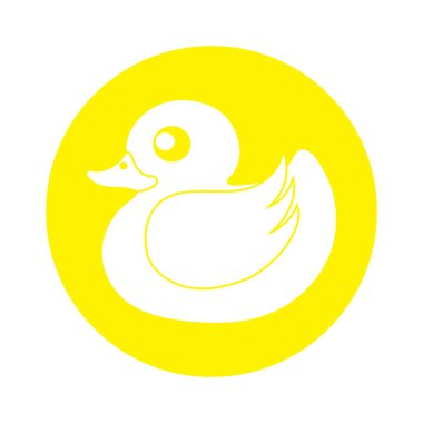 DUCK LOGO DESIGN ICON VECTOR