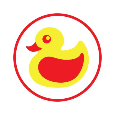 DUCK LOGO DESIGN ICON VECTOR