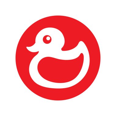 DUCK LOGO DESIGN ICON VECTOR
