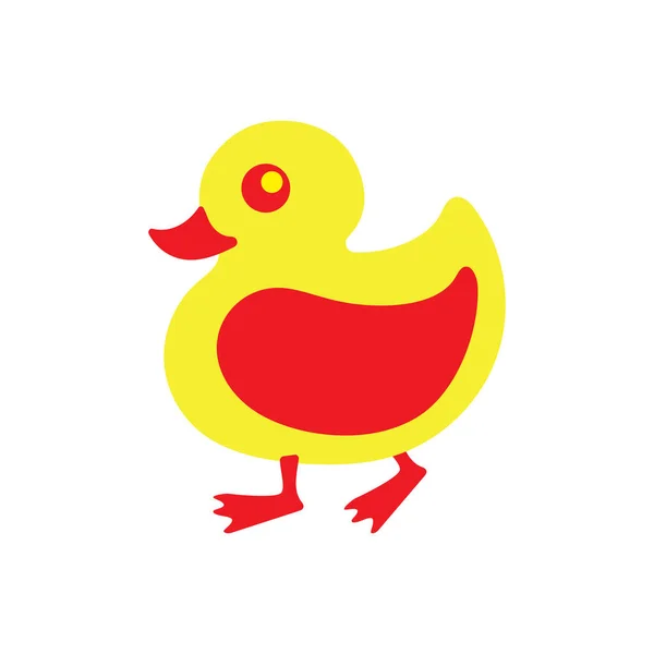 Duck Logo Design Icon Vector — стоковый вектор