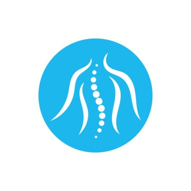 Omurga teşhis sembolü logo şablonu vektör illüstrasyon tasarımı 