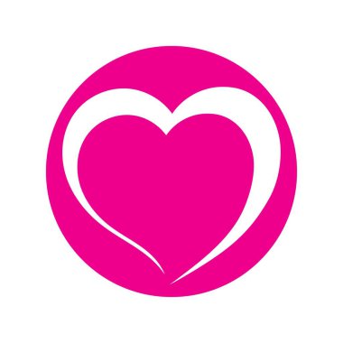 love heart logo icon illustration design vector