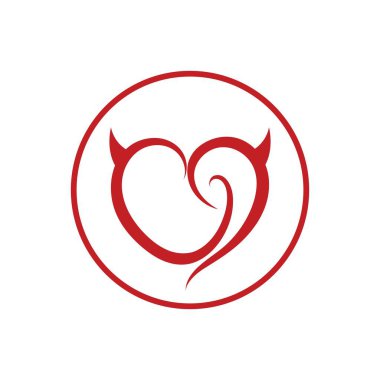 love heart logo icon illustration design vector