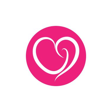 love heart logo icon illustration design vector