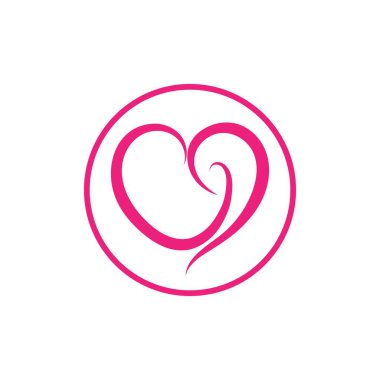 love heart logo icon illustration design vector