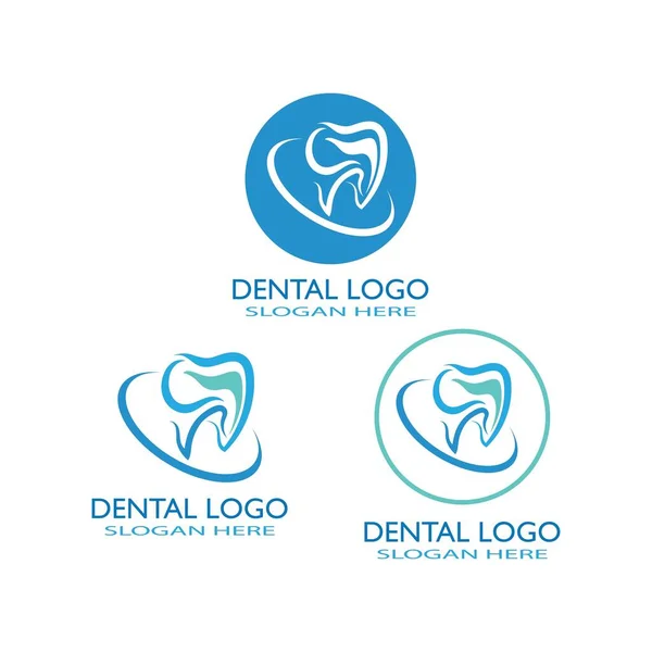 Diş logosu Şablon vektör çizim simgesi tasarımı