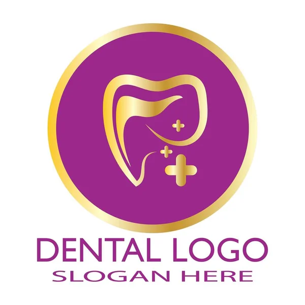 Dental Logo Template Vector Illustration Icon Design — Stock Vector