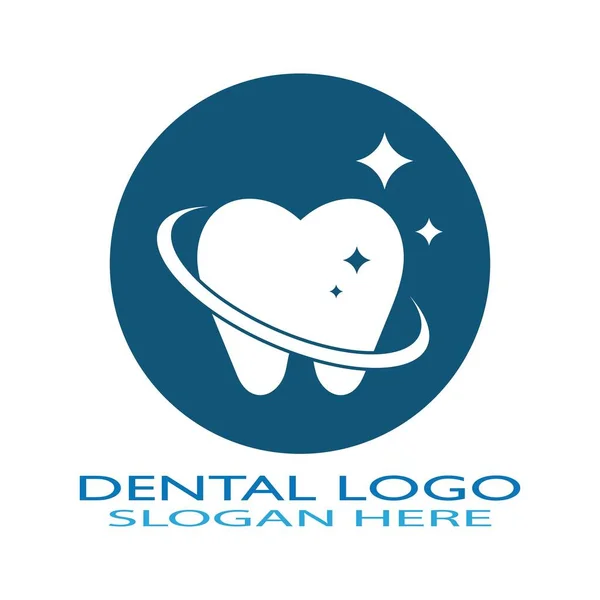 Logotipo Dental Plantilla Vector Ilustración Icono Diseño — Vector de stock