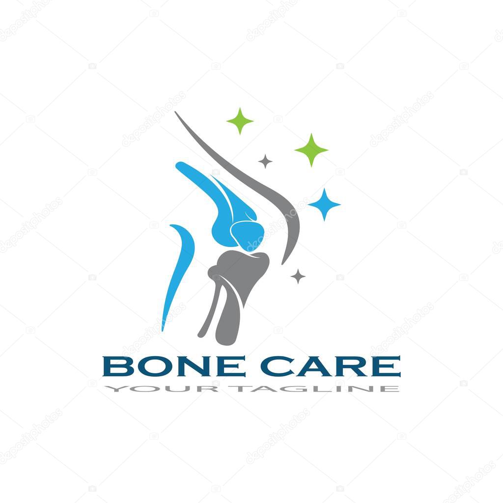 bone care healt logo symbol abstract design vector