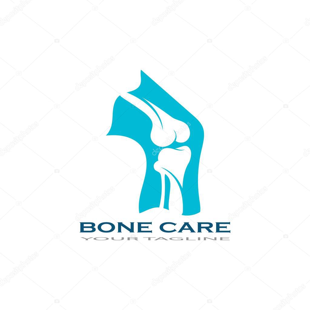 Bone care healt logo symbol abstract design vector