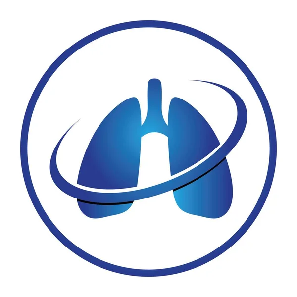 Lung Logo Design Vector Your Business — Stockvektor