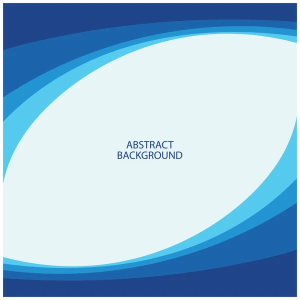 Modrá Vlna Vektor Abstraktní Pozadí Plochý Design Stock Ilustrace — Stockový vektor