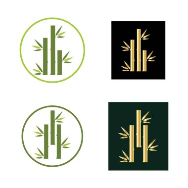 Bambu Logo Şablonu vektör çizimi tasarımı