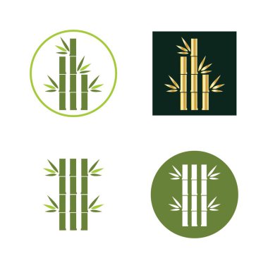Bambu Logo Şablonu vektör çizimi tasarımı
