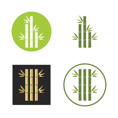 Bambu Logo Şablonu vektör çizimi tasarımı