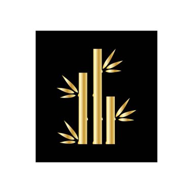 Bambu Logo Şablonu vektör çizimi tasarımı