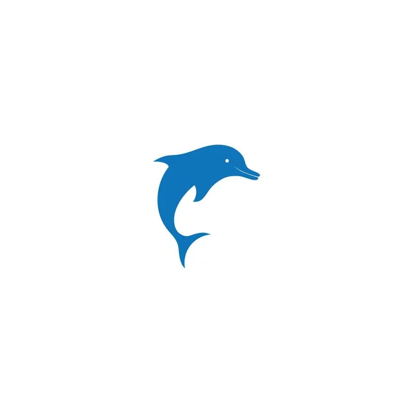 Dolphin Icon Logo Design Vector — Vetor de Stock