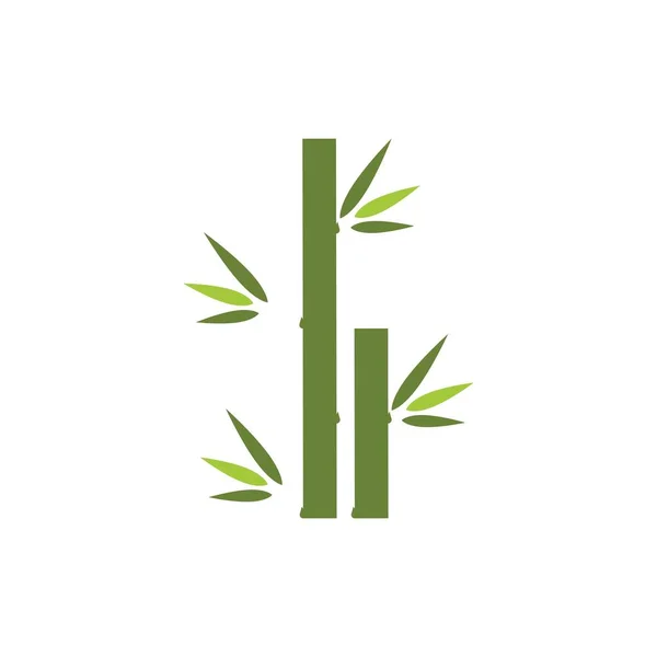 Bamboo Logo Szablon Wektor Ikona Ilustracja Projekt — Wektor stockowy